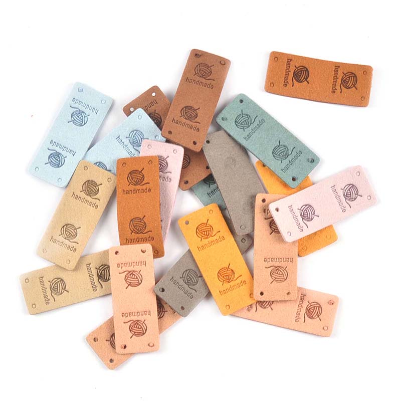 Sewing Labels - 20Pcs 2x5cm Multicolor Cute Wool Ball