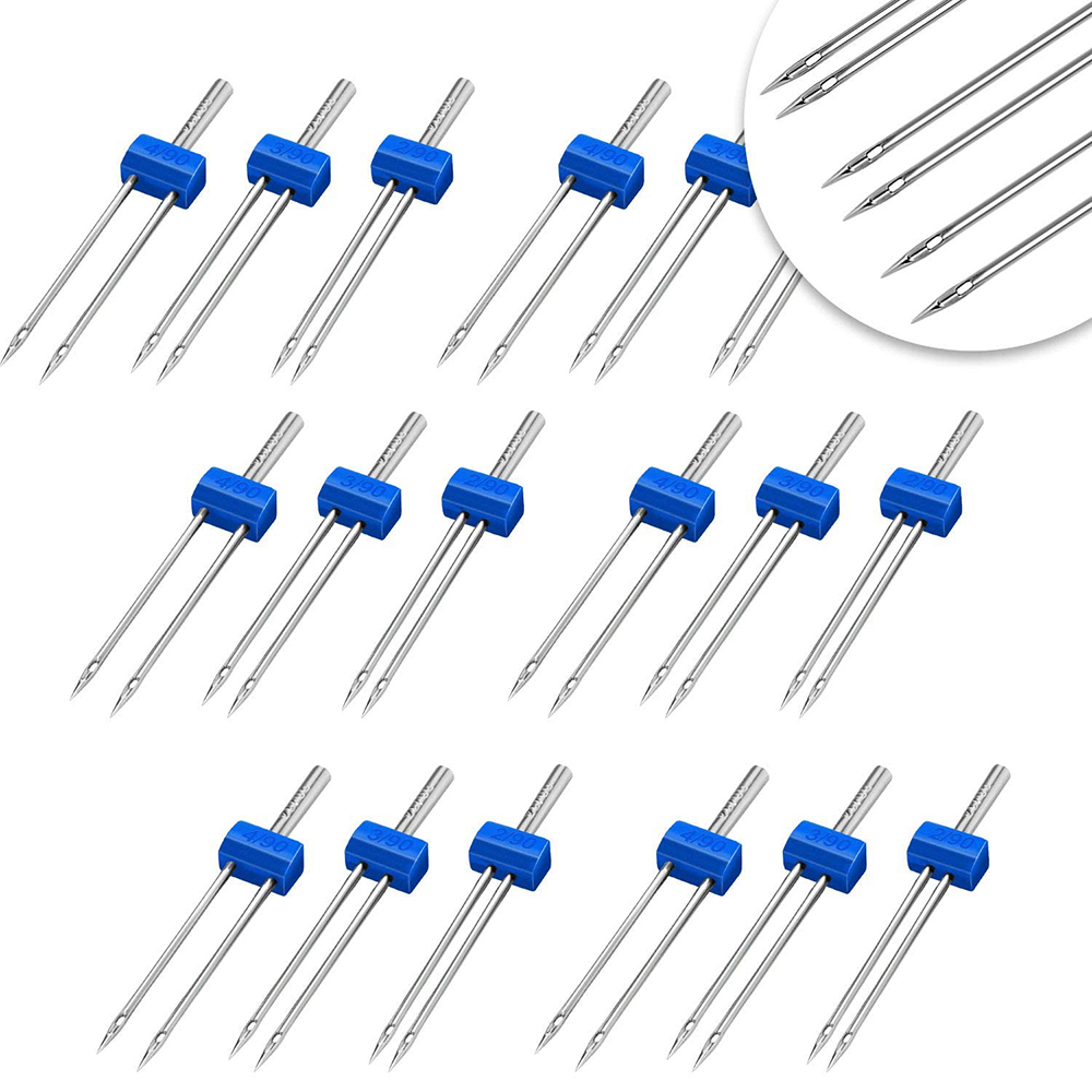 3-9Pcs Sewing Machine Twin Nee - Twin Needle Stretch 评论和价格