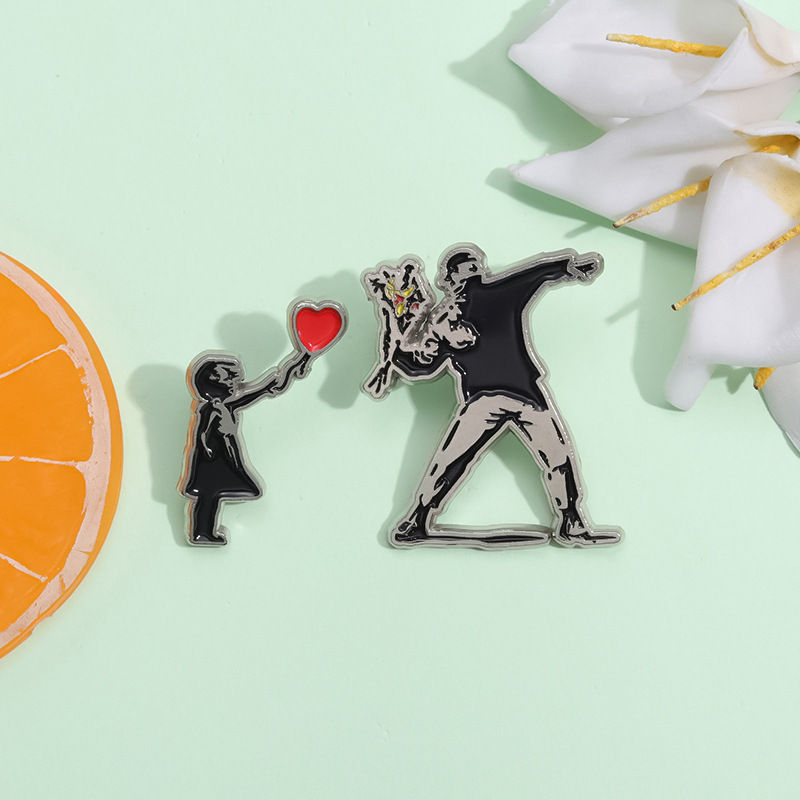 5 Styles Sculpture Enamel Pins - Sewing Labels 评论和价格