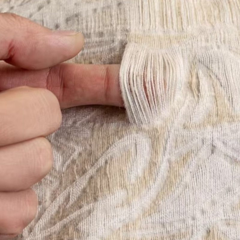 Beige Linen Jacquard Fabric Fl - Is Sewing A Textile Craft 评论和价格