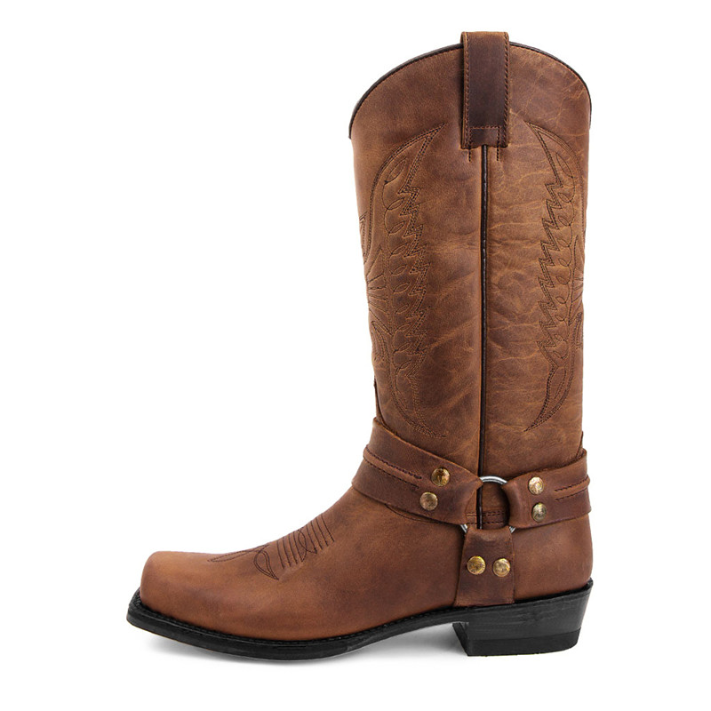 New Men's Motorcycle Boots Fas - Sewing Embroidery Fabric 评论和价格
