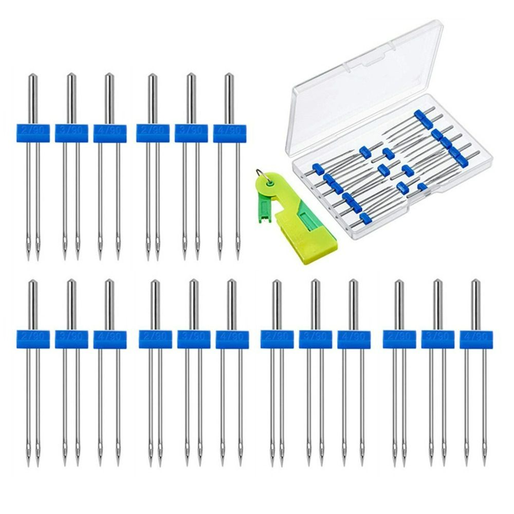 18pcs Stainless Steel Sewing M - Twin Needle Stretch 评论和价格