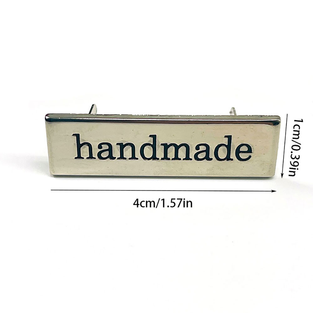 5Pcs Metal Handmade Tag Labels - Sewing Labels 评论和价格