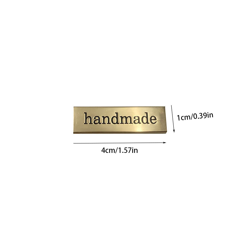 5Pcs Metal Handmade Tag Labels - Sewing Labels 评论和价格